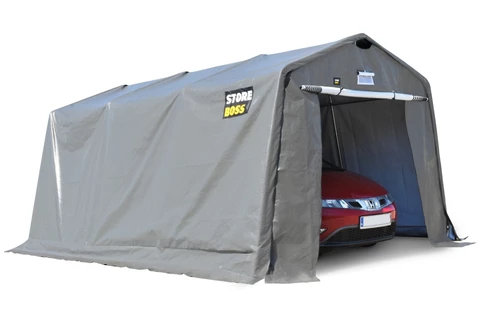 Tenda da garage Store Boss 3,3 x 4,7 m antracite per stoccaggio esterno
