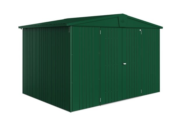 Capanno da giardino in metallo verde Europa 316x209x228 cm – 7,2 m²