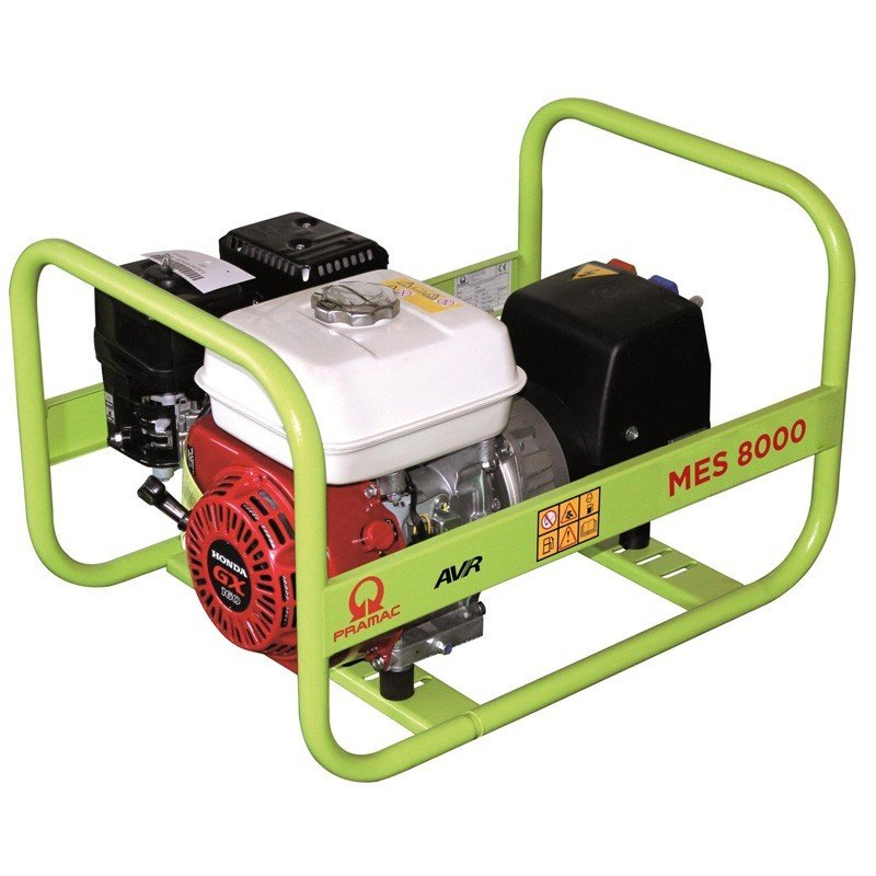Generatore elettrico a benzina Pramac MES8000 trifase 6600 W