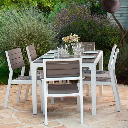 Set di mobili da giardino in polipropilene Harmony per 6 commensali