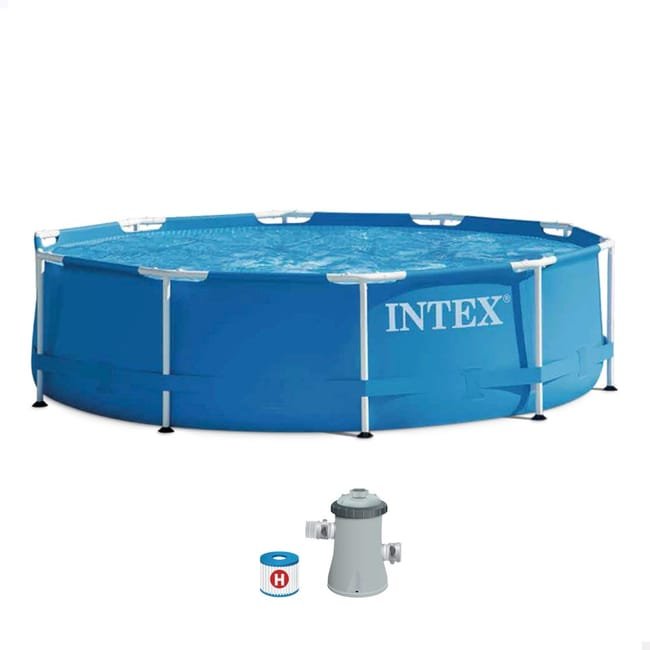 Piscina redonda metal frame intex 305×76 cm 4485 litros + depuradora