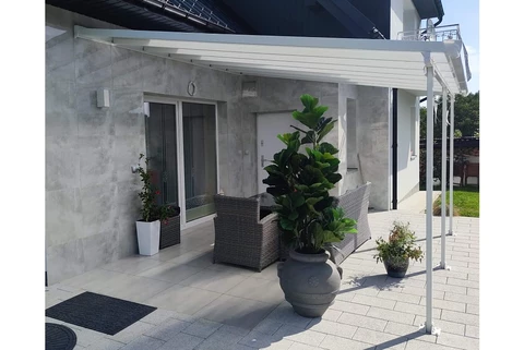 Copertura per terrazza Feria Palram – Canopia 4 x 4,25 m bianco