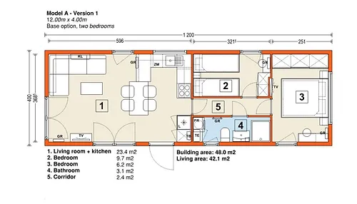 CASA MOBILE 37 m² – 42 m²