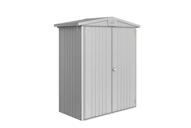 Capanno da giardino in metallo argento Europa 172x196x84 cm – 2,04 m²