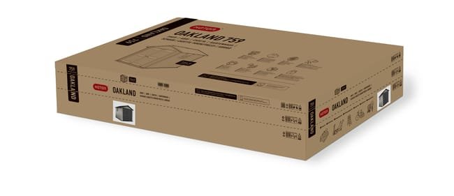 Capanno da giardino in polipropilene Oakland 229x242x287 cm – 6,57 m²