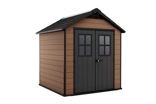 Capanno da giardino in resina Newton 228x253x224 cm – 5,77 m²