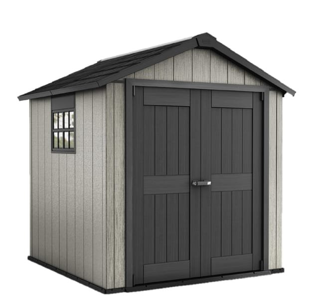 Capanno da giardino in resina Oakland 230x242x224 cm – 5,57 m²