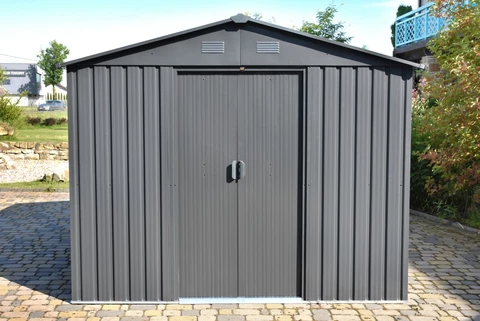 Caseta metálica para herramientas Helsinki 2,4 x 3 m StoreBoss en color antracita