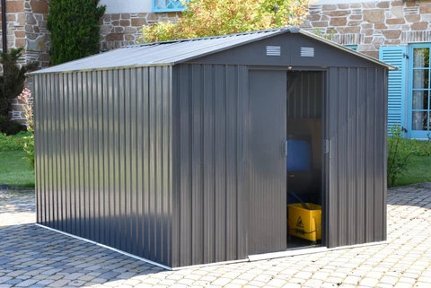 Caseta metálica para herramientas Helsinki 2,4 x 3 m StoreBoss en color antracita