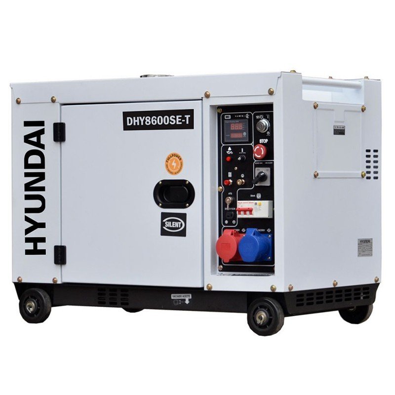 Generatore elettrico Full Power HYUNDAI DHY8600SE-T A/E TRIF 6000W