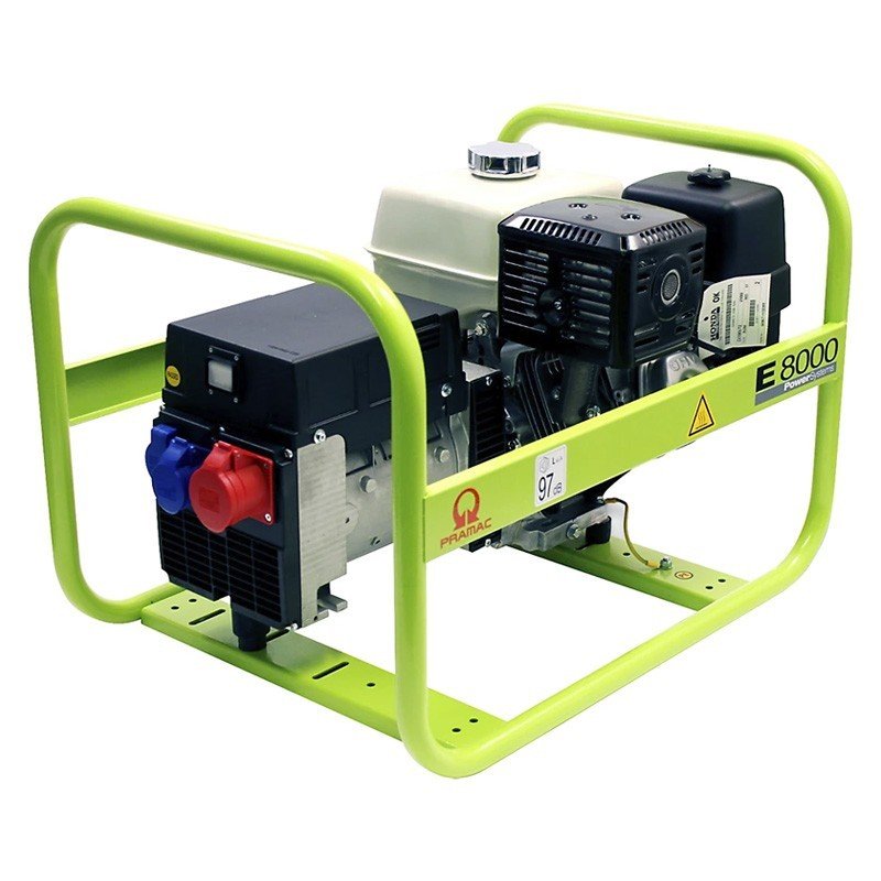 Generatore elettrico Benzina Pramac E8000 trifase 6600 W