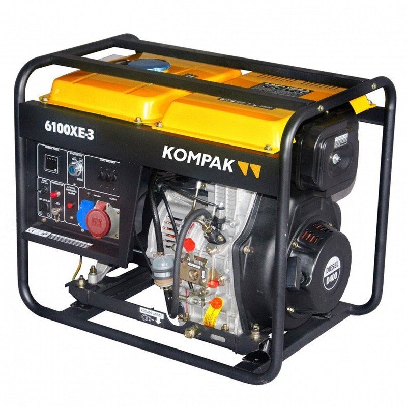 Generatore elettrico trifase Diesel Kompak K6100XE-3 6600W