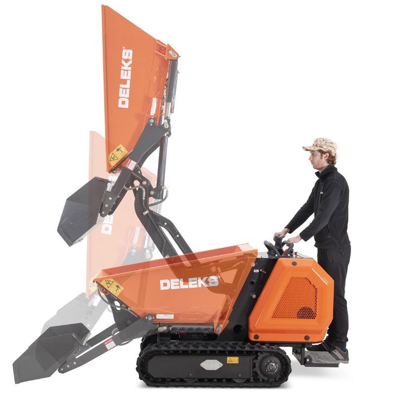 Mini dumper de descarga alta con pala Deleks M8000BS