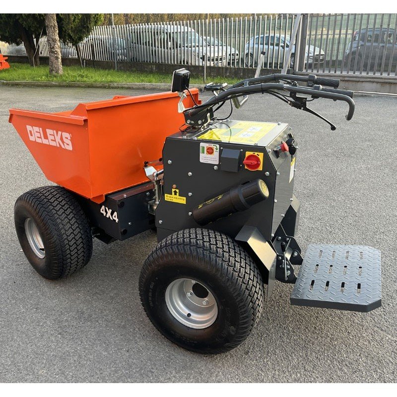 Minidumper elettrico 4×4 Deleks XE-4WDHG con piattaforma
