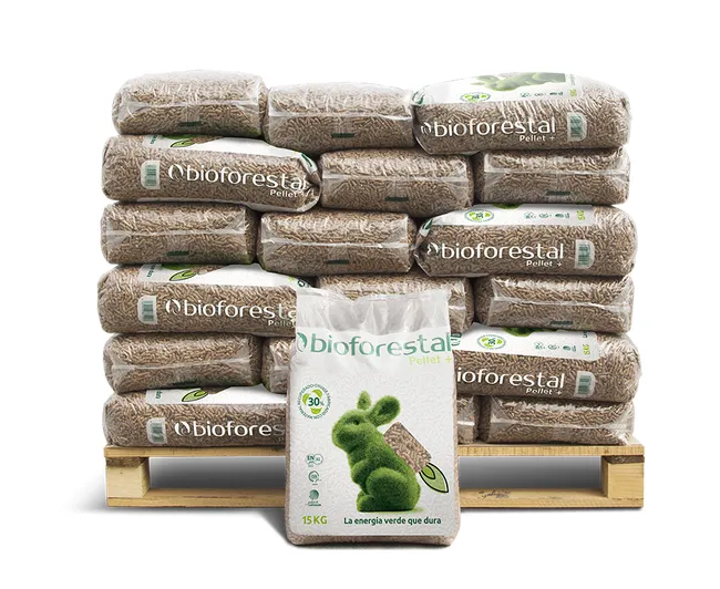 Bancale da 42 sacchi di pellet BIOFORESTAL