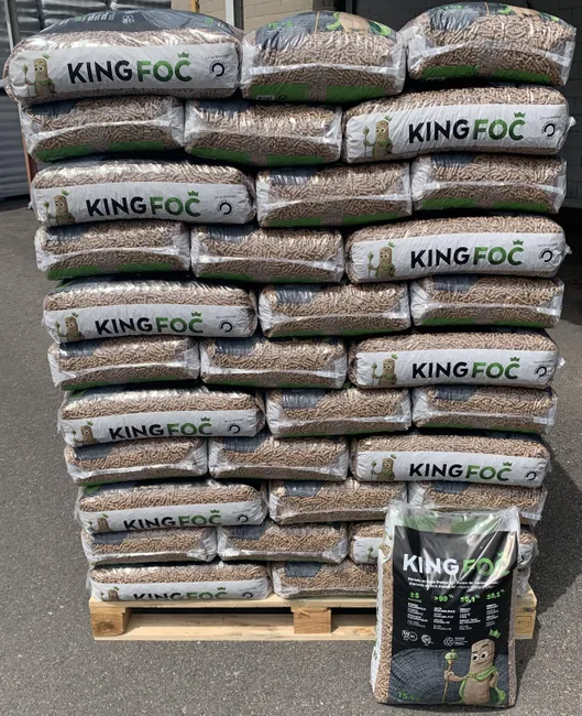 Pallet di 77 sacchi di pellet KINGFOC