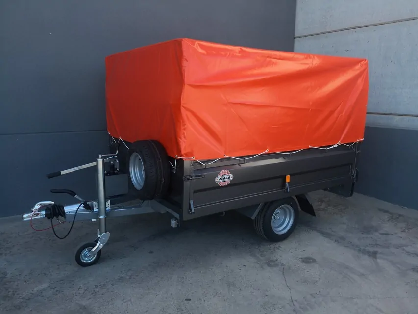 Rimorchio basculante idraulico 750 kg – ruote sotto 2200 x 1600 x 400 mm