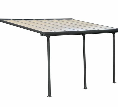 Coperture per terrazze in alluminio Feria Palram – Canopia 3 x 4,25 m grigio